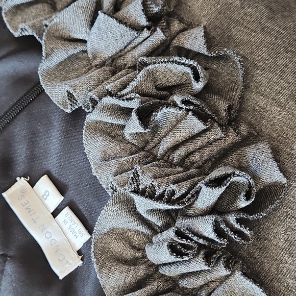 Ruffled Collar Knit Dress - Picture 7 of 7